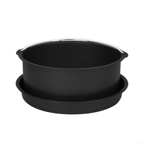 Allthingstore Luftfritteusen-Zubehör, Pizza-Pfannen-Set, mit handlichen Kuchenkörben, Backformen für Luftfritteusen, Kochen (22,9 cm) von Allthingstore