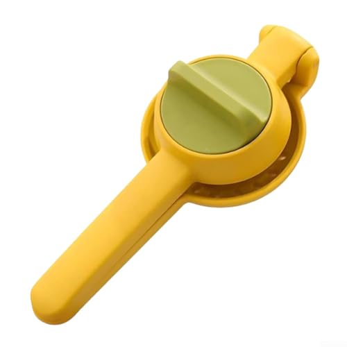 Allthingstore Manuelle Mini-Orangenpresse Zitruspresse für Zitronen, Limetten, Haushalt, kompakt, leicht, einfach zu bedienen und zu reinigen (gelb) von Allthingstore
