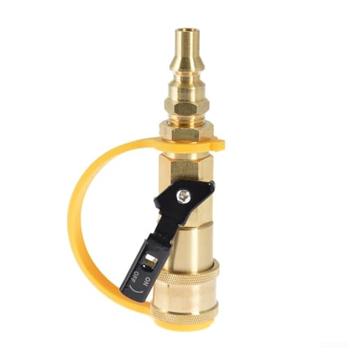 Allthingstore Messing-Gasflaschenanschluss-Adapter für kompakte Lagerung und zuverlässige Verbindung mit Propangasflaschen mit Gewinde Allthingstore Messing-Gasflaschenanschluss-Adapter für kompakte Lagerung und zuverlässige Verbindung mit Propangasflaschen mit Gewinde von Allthingstore