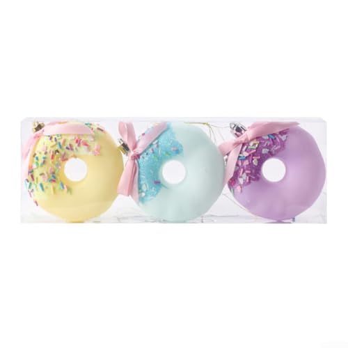 *品特 Allthingstore PVC-Weihnachtskugel-Ornament mit verspielter Süßigkeitenform für Baumschmuck und Urlaubsarrangements, um eine fröhliche saisonale Atmosphäre (E) zu schaffen von Allthingstore