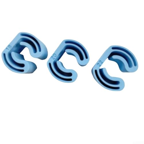 Allthingstore Platzsparender Besen-Organizer, Clip-Set, 3-teilig, Wandmontage, Aufbewahrungsregal für Mops, Schaufeln, Reinigungswerkzeuge, Küche, Bad, Garage (blau) von Allthingstore