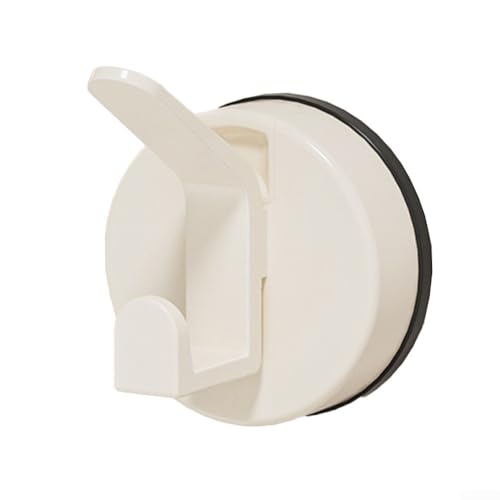 Allthingstore Praktische Vakuum-Saugnapfhaken für Handtücher, Schlüssel und Töpfe (1 Stück, weiß) von Allthingstore