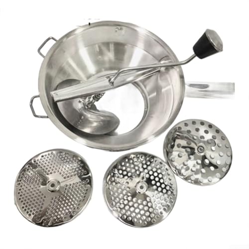 Allthingstore Professioneller manueller Lebensmittelstampfer mit ergonomischem Griff, Edelstahlpresse für Gemüse und Obst (1) von Allthingstore