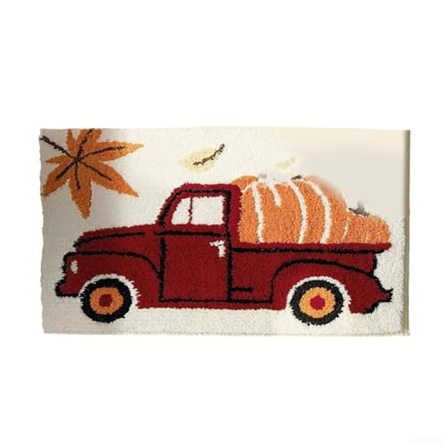 Allthingstore Rutschfeste Badematten mit Herbstkürbisen, perfekt für den saisonalen Gebrauch (B) von Allthingstore