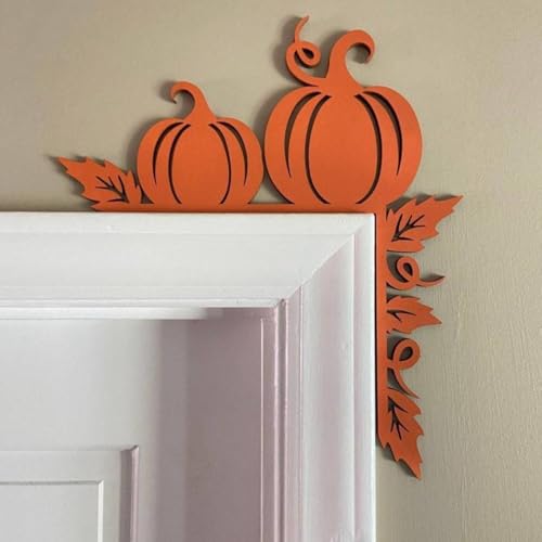 Allthingstore Saisonale Kürbisdekoration aus Holz und Metall für Ecken und Fenster, perfekt für festliche Herbst-Akzente in Innenräumen in Häusern und Büros (2) von Allthingstore