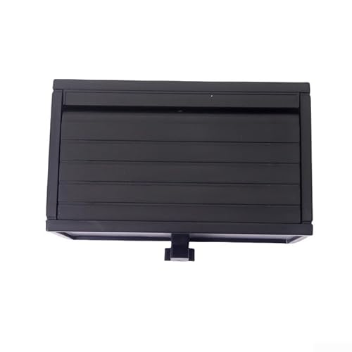 Allthingstore Schlüssel-Aufbewahrungsbox zur Wandmontage mit interaktiver Tür für Auto-Enthusiasten, platzsparend, einzigartig, zu öffnender Garagentor, Innenraum, 9 x 3,4 x 4 cm (schwarz) von Allthingstore