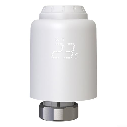 Allthingstore Smart for Zigbee TRV Controller WTRV-PJ-601 Thermostatisches Heizkörperventil mit LCD-Display Temperaturregelung für Heim Heizung Fernbedienung App Steuerung von Allthingstore