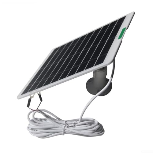 Allthingstore Solar-Ladetafel 5 W für Ring-Türklingeln Modelle 2, 3, 3 Plus und 4 mit 3 Meter Kabel für flexible Installation und kontinuierliche Energiegewinnung (weiß) von Allthingstore