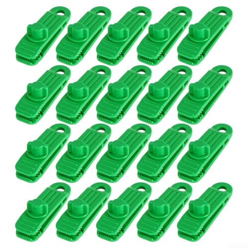 Allthingstore Tarp Clips Heavy Duty Outdoor Clamps Set Plastic Crocodile Mouth Design With Lock Mechanism For Camping Tent Pool Markise 10 Pack (Is Green) von Allthingstore