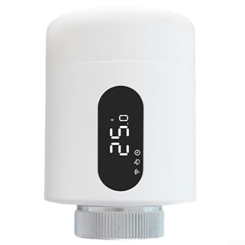 Allthingstore Temperaturregelventil mit Dual-Modus-Genauigkeitssensor, APP-Fernbedienung, Heizungsregler kompatibel für Tuya Smart-Life, Kindersicherung, automatische Ventilwartung von Allthingstore