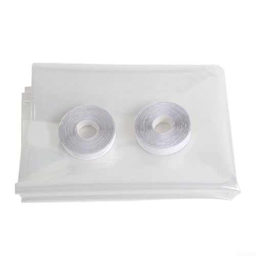 Allthingstore Thermo-Abdeckung, Fenster-Isolierfolie, transparent, PVC, Wärmeschrumpf, energiesparend, Kaltluft-Blocker für Schlafzimmer, Wohnzimmer, Küche (160 x 160 cm) von Allthingstore