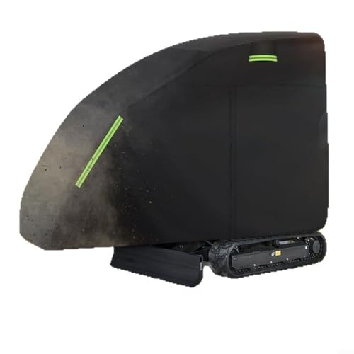 Allthingstore Wasserdichte UV-beständige Mini-Baggerabdeckung, strapazierfähig, 420D-Oxford, passend für Bobcats, Kubota, Takeuchi, Yanmar, 356 x 114 x 190 cm, Schwarz (210d) von Allthingstore