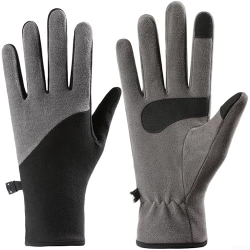 Allthingstore Winter-Skihandschuhe, selbstheizend, Touchscreen-kompatibel, rutschfest, Thermofutter, feuchtigkeitsableitend, atmungsaktiv, reflektierende Details für Outdoor-Sportarten (L von Allthingstore