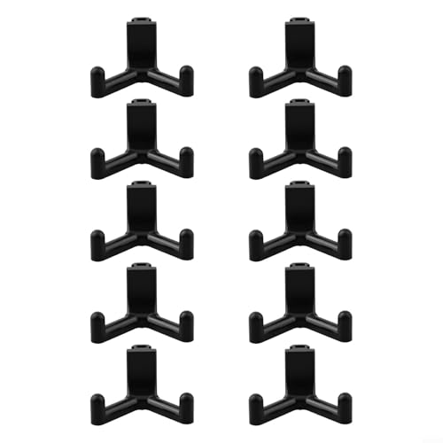 Allthingstore Zuverlässige Kunststoff-Werkzeughaken für lebenslange Schuppen, perfekt für die Verwaltung Ihrer Garagen- und Arbeitsplatzwerkzeuge (10 Stück) von Allthingstore