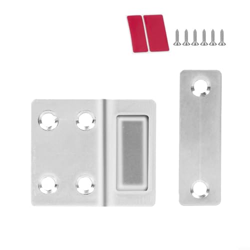 Angemessene Sicherheitslösung, starker Magnet, Schrankschnäpper komplett mit notwendigen Schrauben (silberne Mitte) von Allthingstore