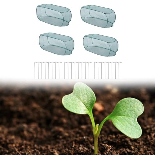 Atmungsaktiver Gartenkäfig mit Erdspießen zum Schutz von Obst und Gemüse (120 x 40 x 45 cm) von Allthingstore
