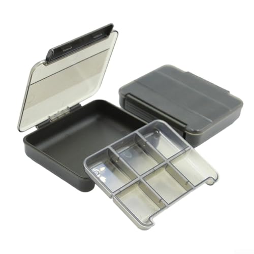 Aufbewahrungsbox für Angelhaken und Köder mit 12 Schichten und benutzerdefinierten Fächerfunktionen (Doppelschicht 1+ 6 grün) von Allthingstore