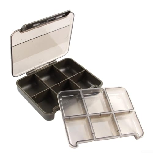 Aufbewahrungsbox für Angelhaken und Köder mit 12 Schichten und benutzerdefinierten Fächerfunktionen (doppellagig 6+ 6 grün) von Allthingstore
