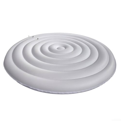 Auslaufsichere PVC-aufblasbare Badewannenabdeckung mit verstellbarer Passform und Wärmedämmungstechnologie für zuverlässigen Schutz im Freien (weiß ohne H) von Allthingstore