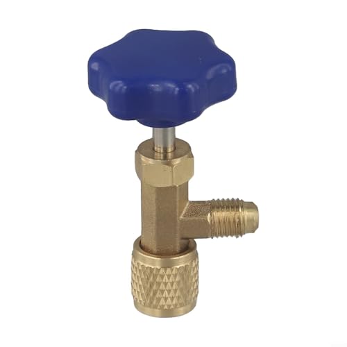Automatischer Ventil-Flaschenöffner für R22 für R134a R410A 1/4 SAE-Anschlüsse (blau) von Allthingstore