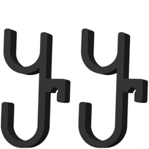 Automotive für Regenschirmhaken, Halterung für effiziente Lagerung mit Tragfähigkeit bis zu 5 kg und rutschfestem Design hält Gegenstände während der Reise stabil (6 x schwarze Doppelhaken) von Allthingstore