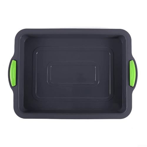 Backen Sie Ihre Lieblings-Desserts mühelos in einem zuverlässigen quadratischen Silikonblech (grau G) von Allthingstore