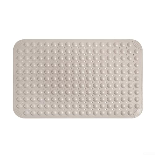 Badezimmermatte mit Anti-Rutsch-Eigenschaften und Saugnapf für sicheren Gebrauch (weiß) von Allthingstore