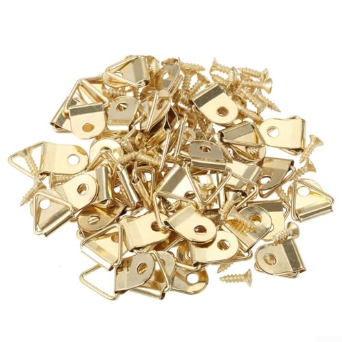 Bilderrahmen-Aufhängeset, 50 Hakennägel für einfache und effektive Wanddekoration, Gelb Bilderrahmen-Aufhängeset, 50 Hakennägel für einfache und effektive Wanddekoration, Gelb von Allthingstore
