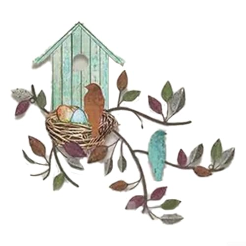 Charming Nature Wanddekoration aus Metall für Innen- und Außenbereiche (C) von Allthingstore