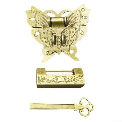 Dekoratives Vorhängeschloss aus Legierung mit antikem Schmetterlings-Design, sichern Sie Ihre Wertsachen mit Stil Dekoratives Vorhängeschloss aus Legierung mit antikem Schmetterlings-Design, sichern Sie Ihre Wertsachen mit Stil von Allthingstore