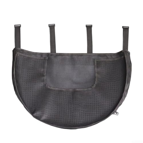 Dreieckige Öffnung für Badespielzeug mit extra großer U-förmiger Tasche für die Organisation von Badutensilien und Spielzeug (schwarz) von Allthingstore