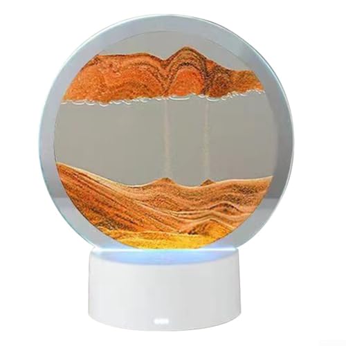 Dynamisches 3D-Sand-Nachtlicht, Sanduhr-Lampe mit Touch-Steuerung für Zuhause, Café, Restaurant Dekoration von Allthingstore