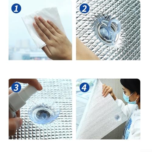 Effiziente 8 mm Isolierfolie mit fortschrittlichem doppelseitigem Aluminium für optimalen Komfort im Innenbereich (90 x 100 cm) von Allthingstore