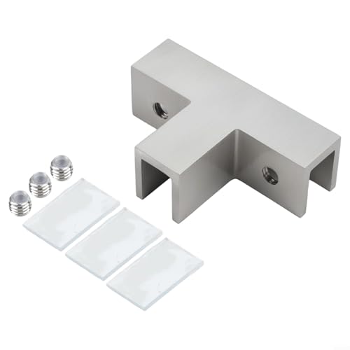 Effiziente Messing-Wandhalterung für Duschtür, Glas, kompatibles Design (Nickel) von Allthingstore