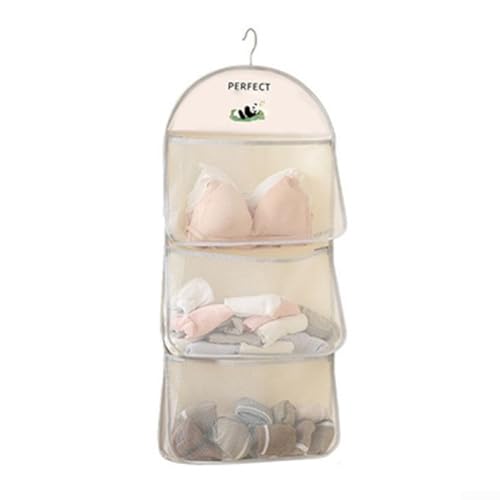 Effizienter mehrschichtiger Schranktaschen-Organizer für ordentliche Aufbewahrung von Socken und Accessoires (drei Etagen) von Allthingstore