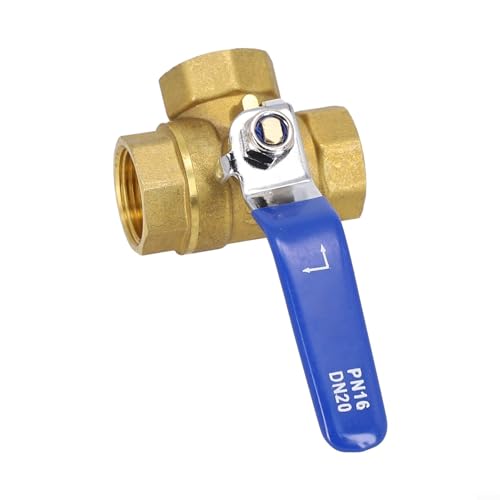 Effizientes 3-Wege-Messing-Kugelhahn-Bohrungsdesign für Wasser, Öl und Gas mit starker Abdichtung und Oxidationsbeständigkeit (DN20 L-Typ) von Allthingstore