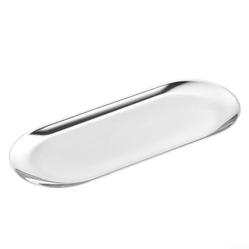 Elegante Mehrzweck-Servierplatte aus robustem Edelstahl (30 cm) von Allthingstore