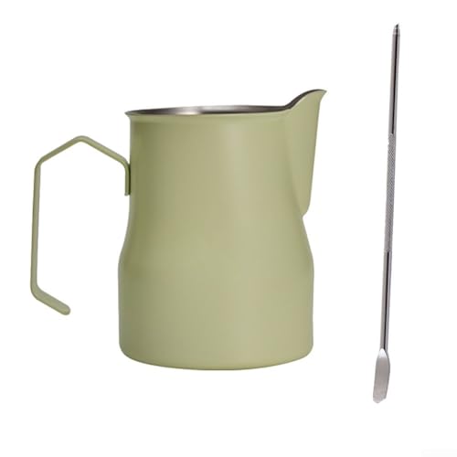 Essential Tool Milchaufschäumkrug aus Edelstahl, 450 ml, für fachmännisch hergestellte Latte und Cappuccinos (hellgrün) von Allthingstore