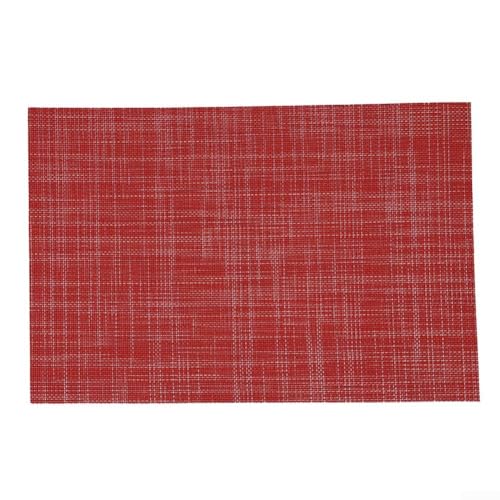 Esstisch-Platzsets aus PVC, dick und für eine lange Lebensdauer (rot) von Allthingstore