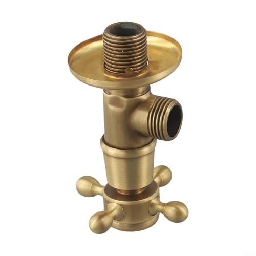 Europäisches Messing-Winkelventil mit Kupferkern, Retro-Vintage-Wasserstoppventil für zuverlässiges Mischen und Wasserkontrolle in Küchen, Bädern und Balkonsanlagen von Allthingstore