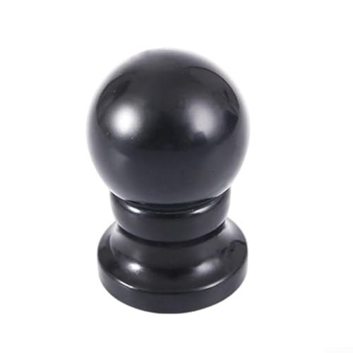 Fahnenmast-Kugelkopf-Endstück aus wetterbeständigem ABS-Material, geeignet für die meisten Outdoor-Fahnenmasten (schwarz) von Allthingstore