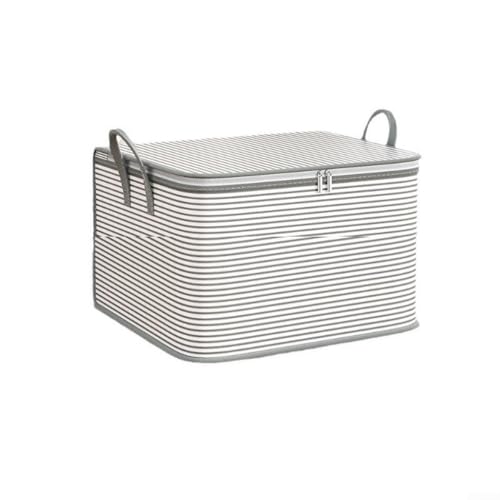 Faltbare Kleideraufbewahrungstasche aus atmungsaktivem Material, große Kapazität für Decken, Steppdecken, Kleidung, staubdicht, mit starken Griffen zum Tragen (35 x 25 x 20 cm) von Allthingstore