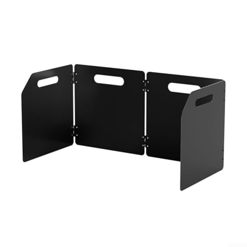 Faltbare Outdoor-Windschutzscheibe, unverzichtbare Ausrüstung für Campingkocher und Picknicks (vierfach) von Allthingstore