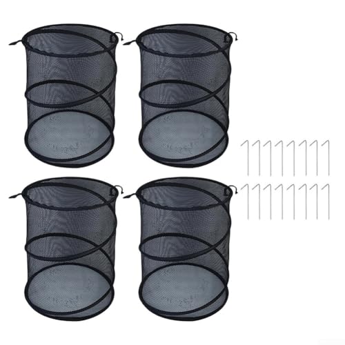 Faltbare Pflanzenabdeckungen 4er Set für effektiven Schutz und Wachstum im Garten (weiß) von Allthingstore
