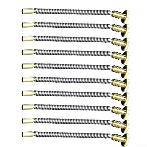 Feuerstein-Federschrauben-Set für Kerosin-Feuerzeuge, Reparatur, 10 Legierungsfedern mit Grundplatten für effizienten Ersatz von Allthingstore