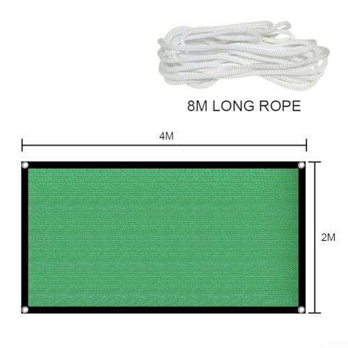 Gartensichtschutznetz mit 90 % Schattierung für Gewächshäuser, Fischteiche und Balkone (2 x 4 m) von Allthingstore