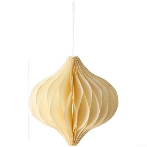 Gefaltete Aufhängung für Wabenpapierornamente für saisonale Dekoration, leicht und nach Gebrauch einfach zu verstauen (F) von Allthingstore