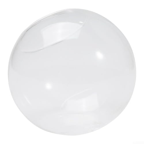 Glasvase mit offenem Mund für Sukkulenten und Blumen, klarer Borosilikatglasbehälter, geeignet für Garten- und Event-Dekoration (A) von Allthingstore
