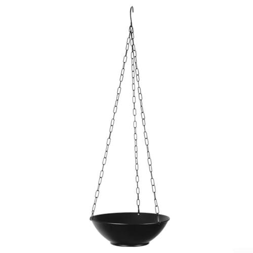 Hängender Blumentopf-Aufhänger mit einem modernen Touch, perfekte Ergänzung für jeden Garten (schwarzes Eisenbecken) von Allthingstore