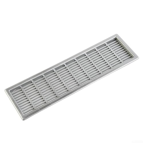 Hochleistungs-ABS-Lüftungsgitter, 60 mm, perfekt für die Belüftung von Kleiderschrank und Computer-Schrank (Silber) von Allthingstore